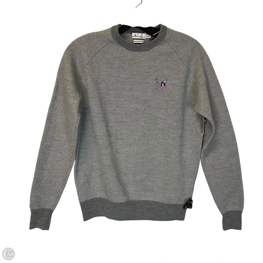 Top Long Sleeve By Peter Millar In Grey, Size: M