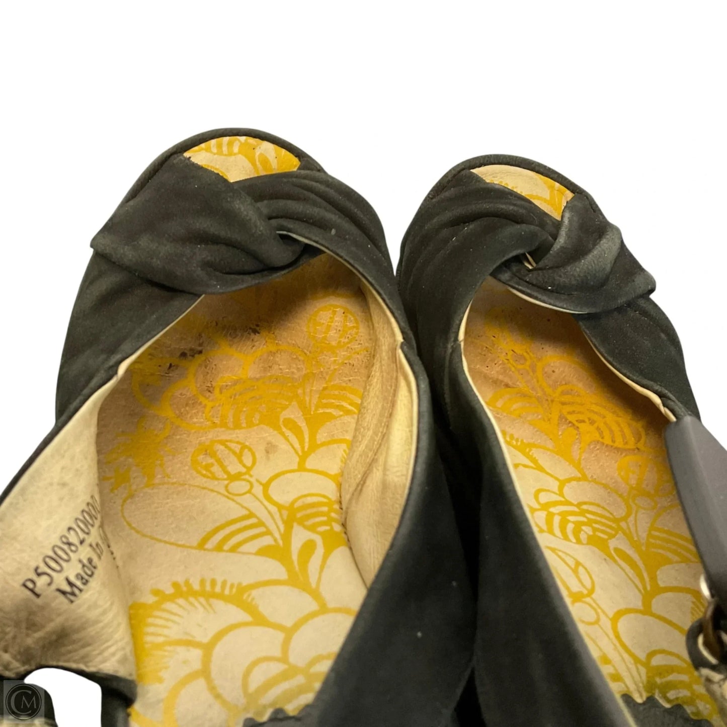 Sandals Heels Wedge By Fly London In Black, Size: 5