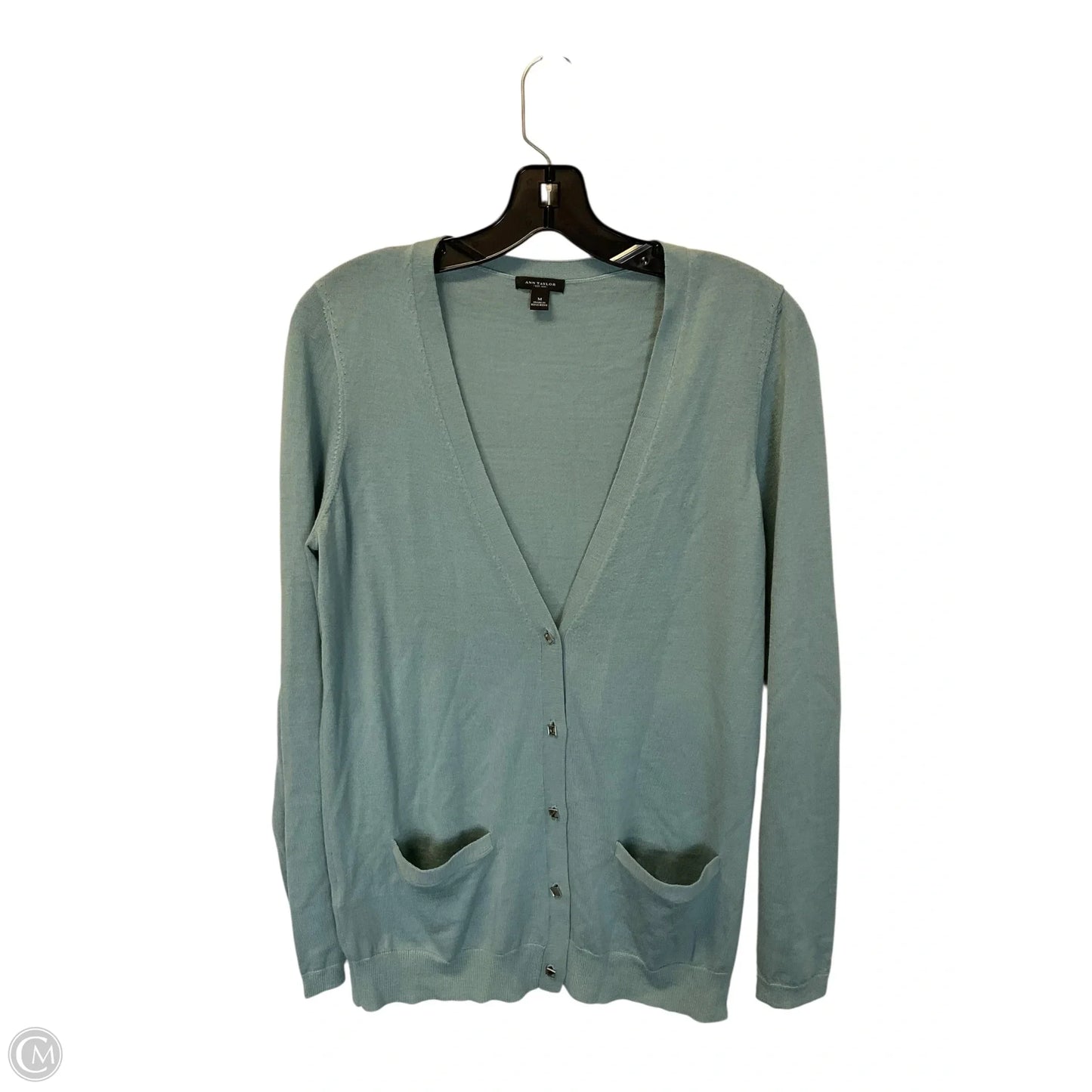 Cardigan By Ann Taylor In Blue, Size: M