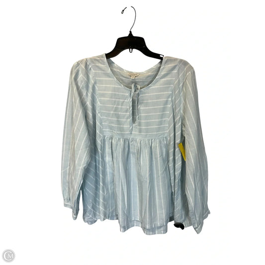Top Long Sleeve By Lucky Brand In Striped Pattern, Size: L
