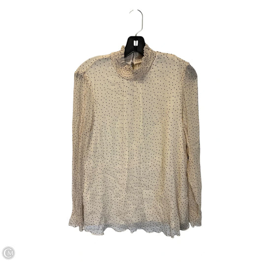 Top Long Sleeve By Sundance In Polkadot Pattern, Size: L