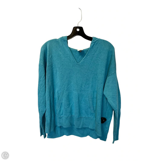 Sweatshirt Hoodie By Cabi In Blue, Size: L