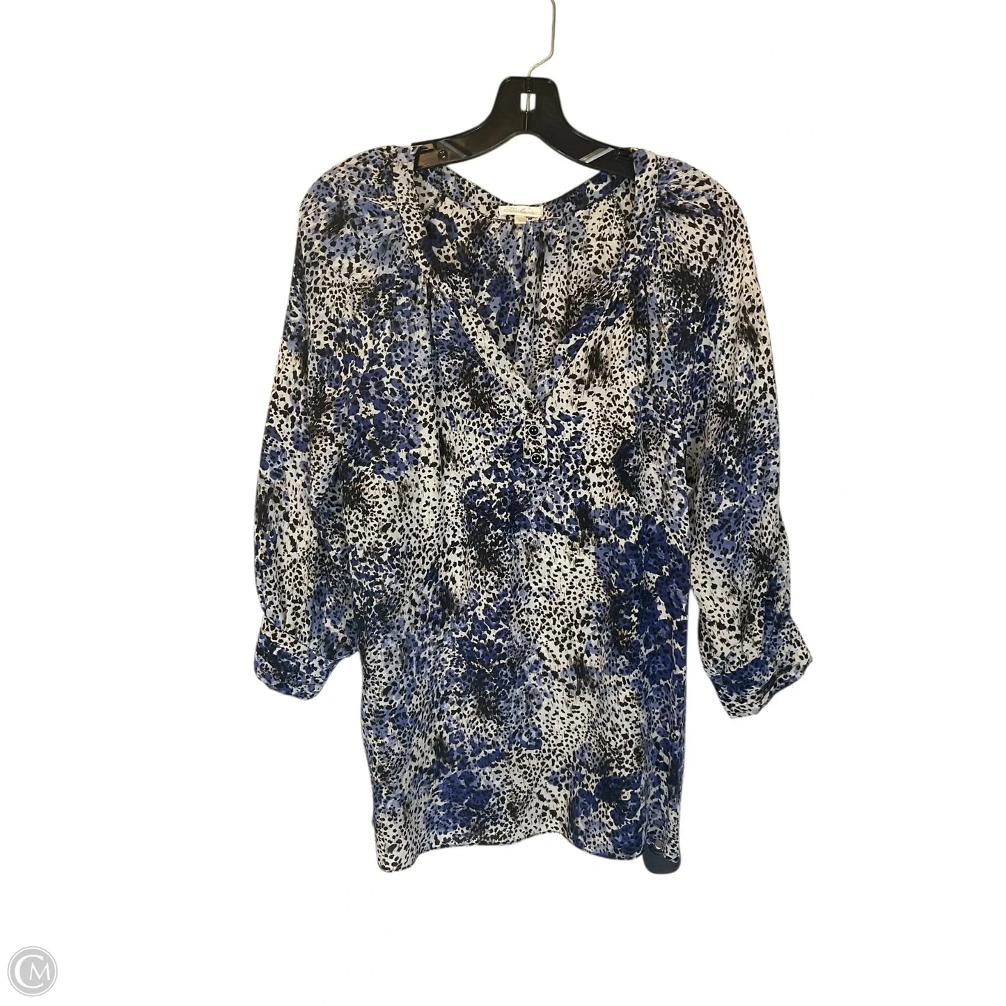 Top Long Sleeve By Shoshanna In Blue, Size: S