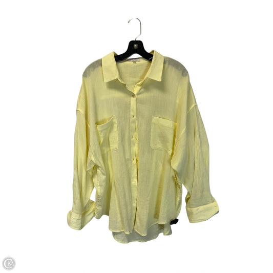 Top Long Sleeve By Z Supply In Yellow, Size: M