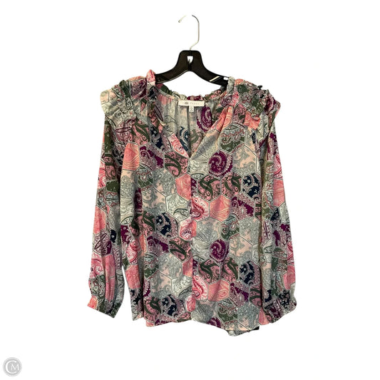 Top Long Sleeve By Fever In Multi-colored, Size: Xl