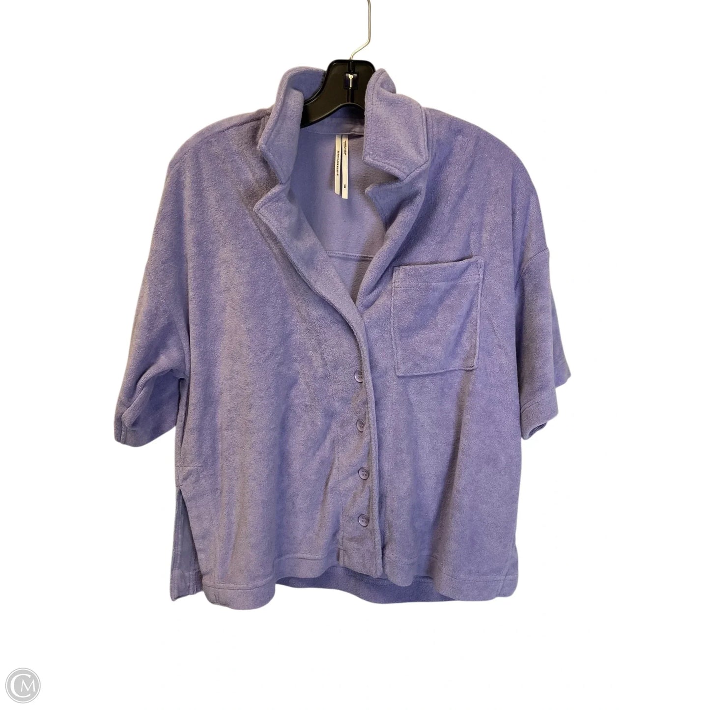 Top Short Sleeve By Anthropologie In Purple, Size: Xxs