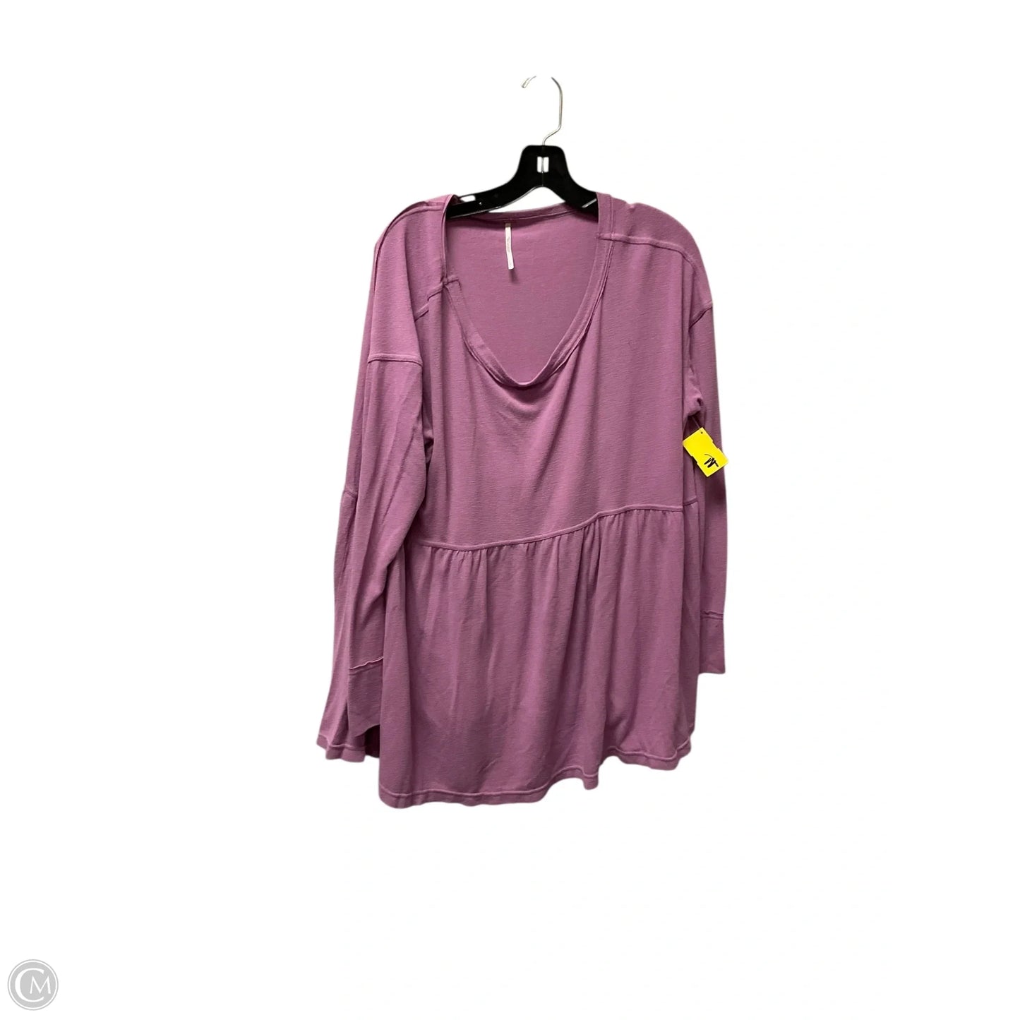 Top Long Sleeve By Free People In Purple, Size: L
