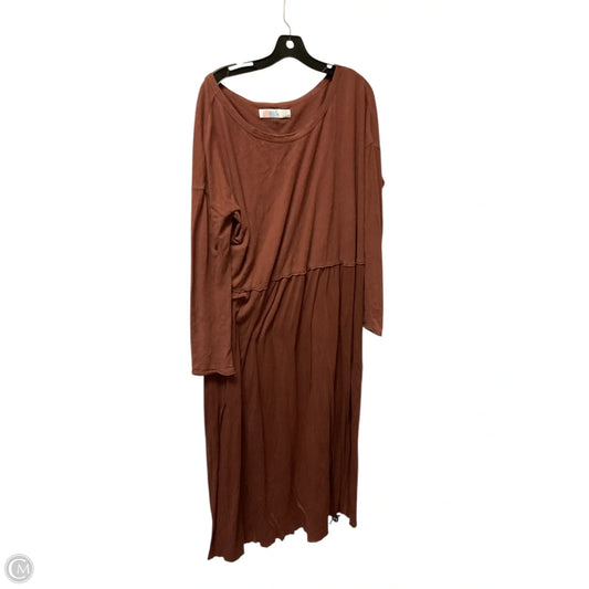 Dress Casual Maxi By Free People In Brown, Size: M