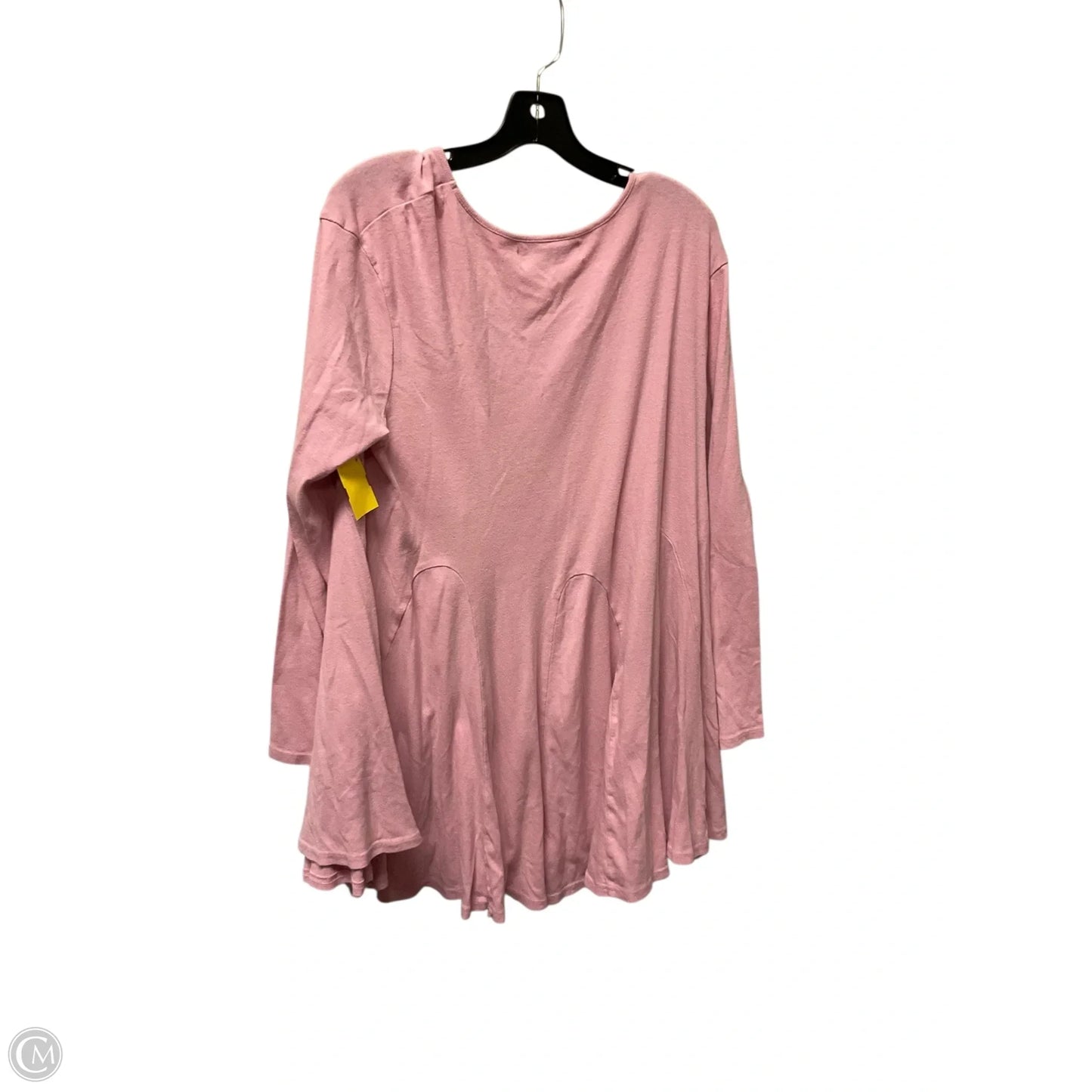 Top Long Sleeve By Free People In Pink, Size: M