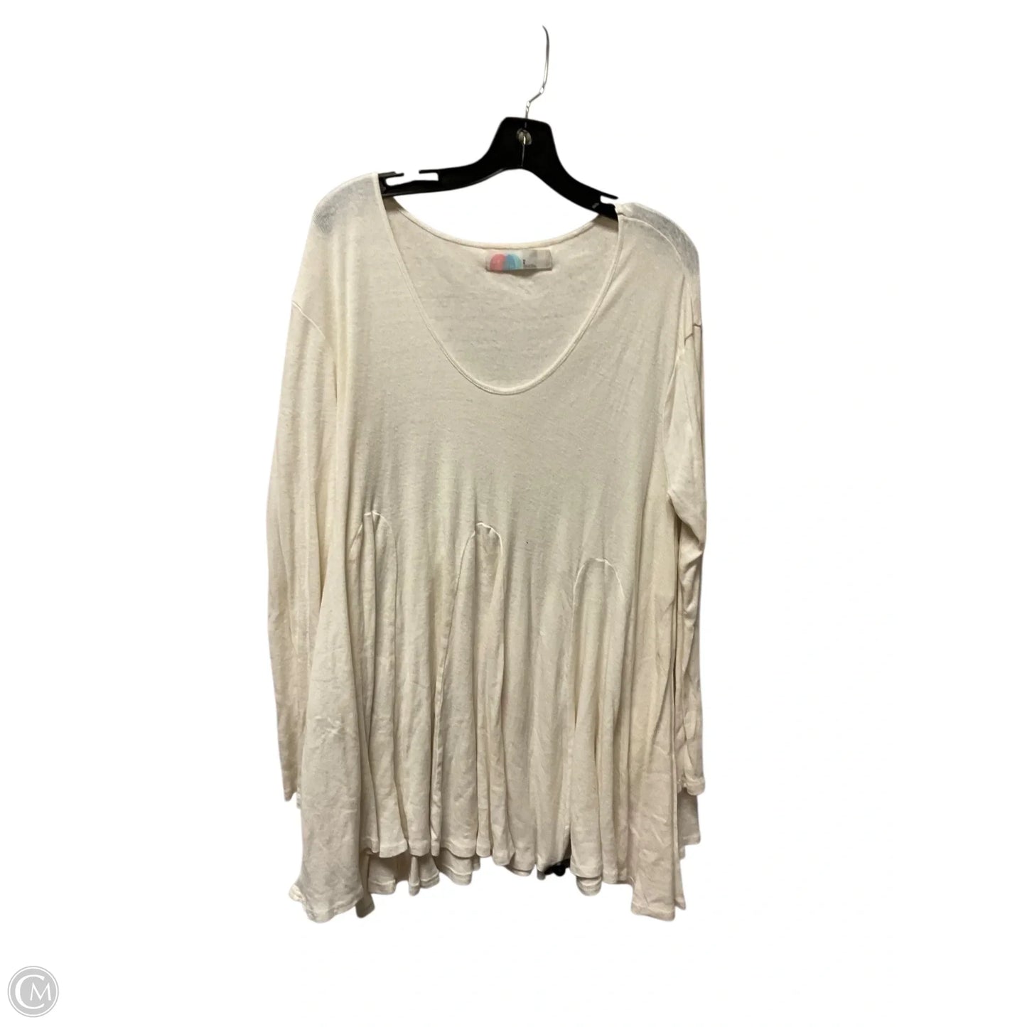 Top Long Sleeve By Free People In Cream, Size: M
