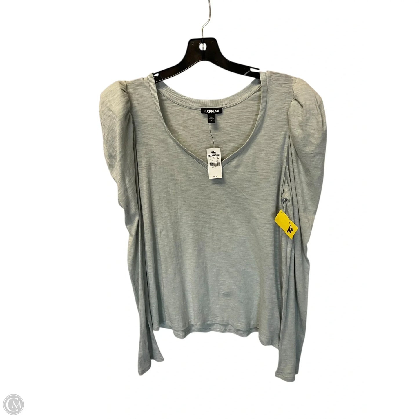 Top Long Sleeve By Express In Green, Size: L