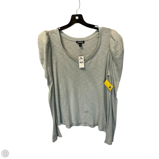 Top Long Sleeve By Express In Green, Size: L