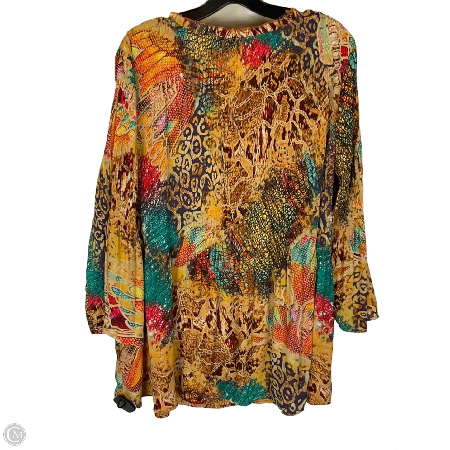 Top Long Sleeve By Clothes Mentor In Multi-colored, Size: 2x