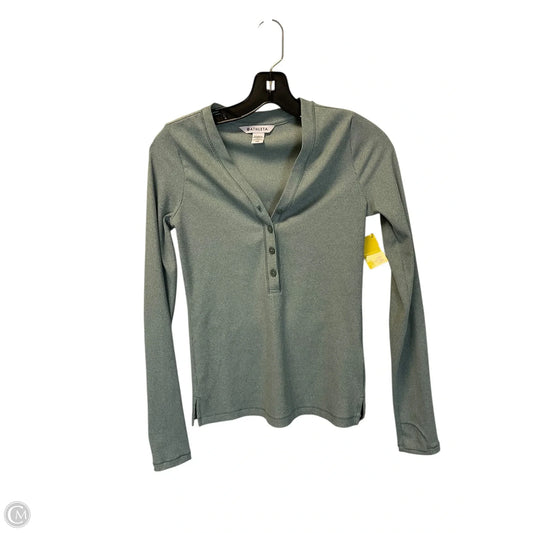 Top Long Sleeve By Athleta In Green, Size: Xxs