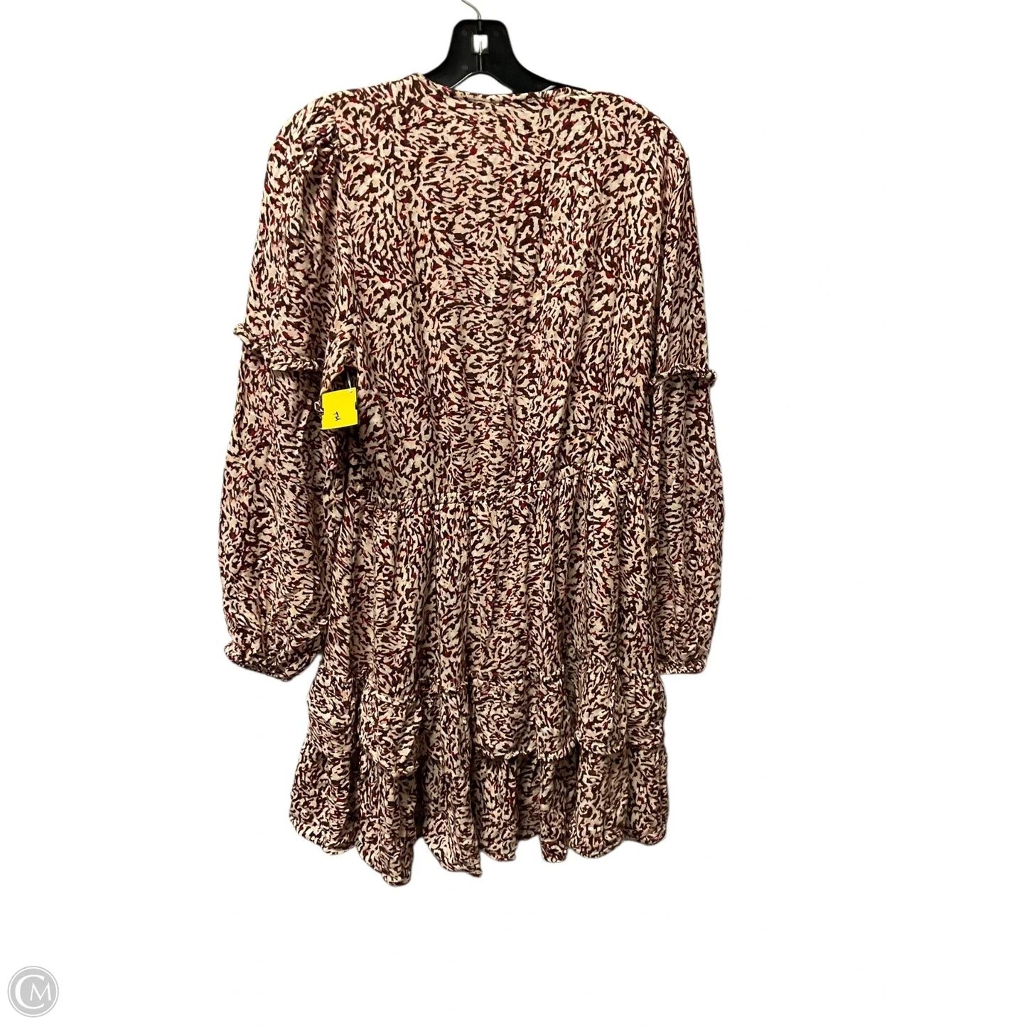 Dress Casual Short By Jessica Simpson In Brown & Red, Size: Xl