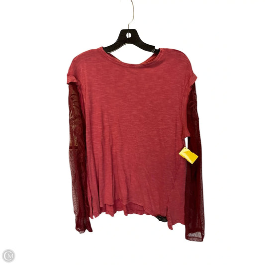 Top Long Sleeve Basic By Free People In Red, Size: S