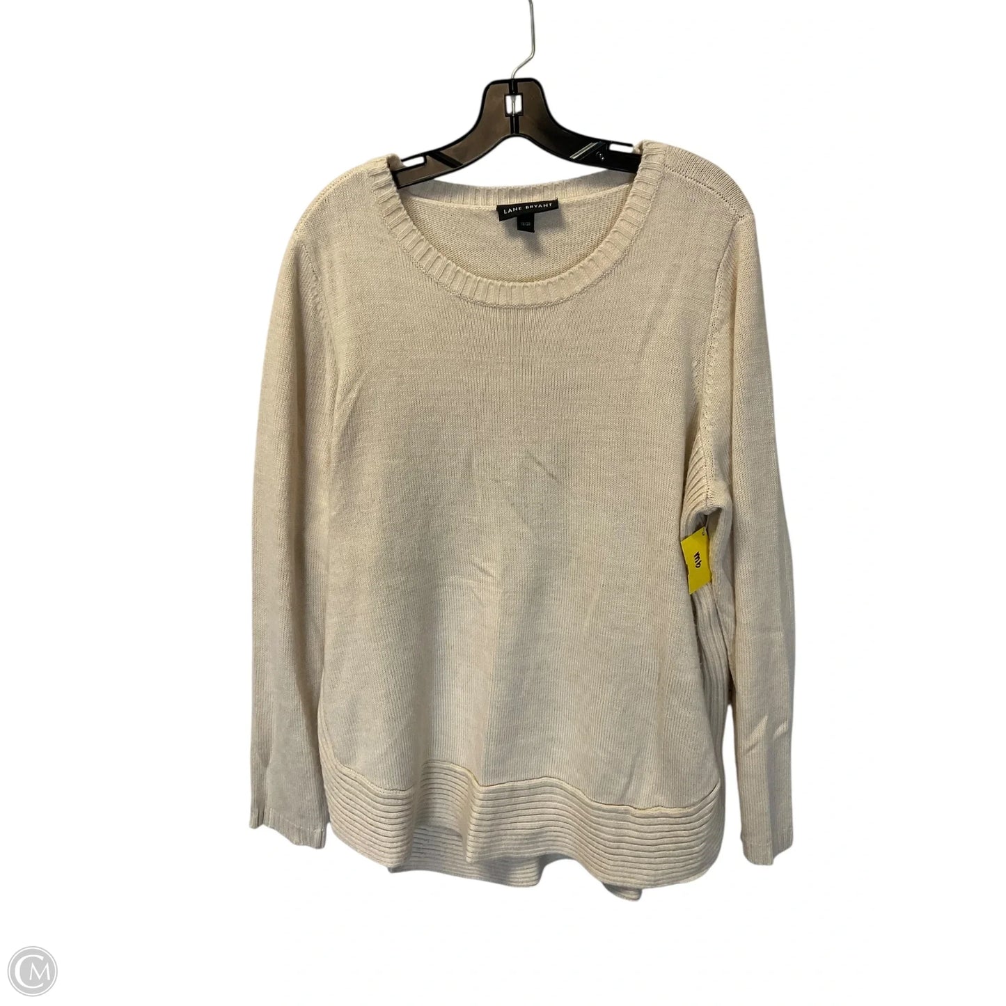 Sweater By Lane Bryant In Cream, Size: Xl