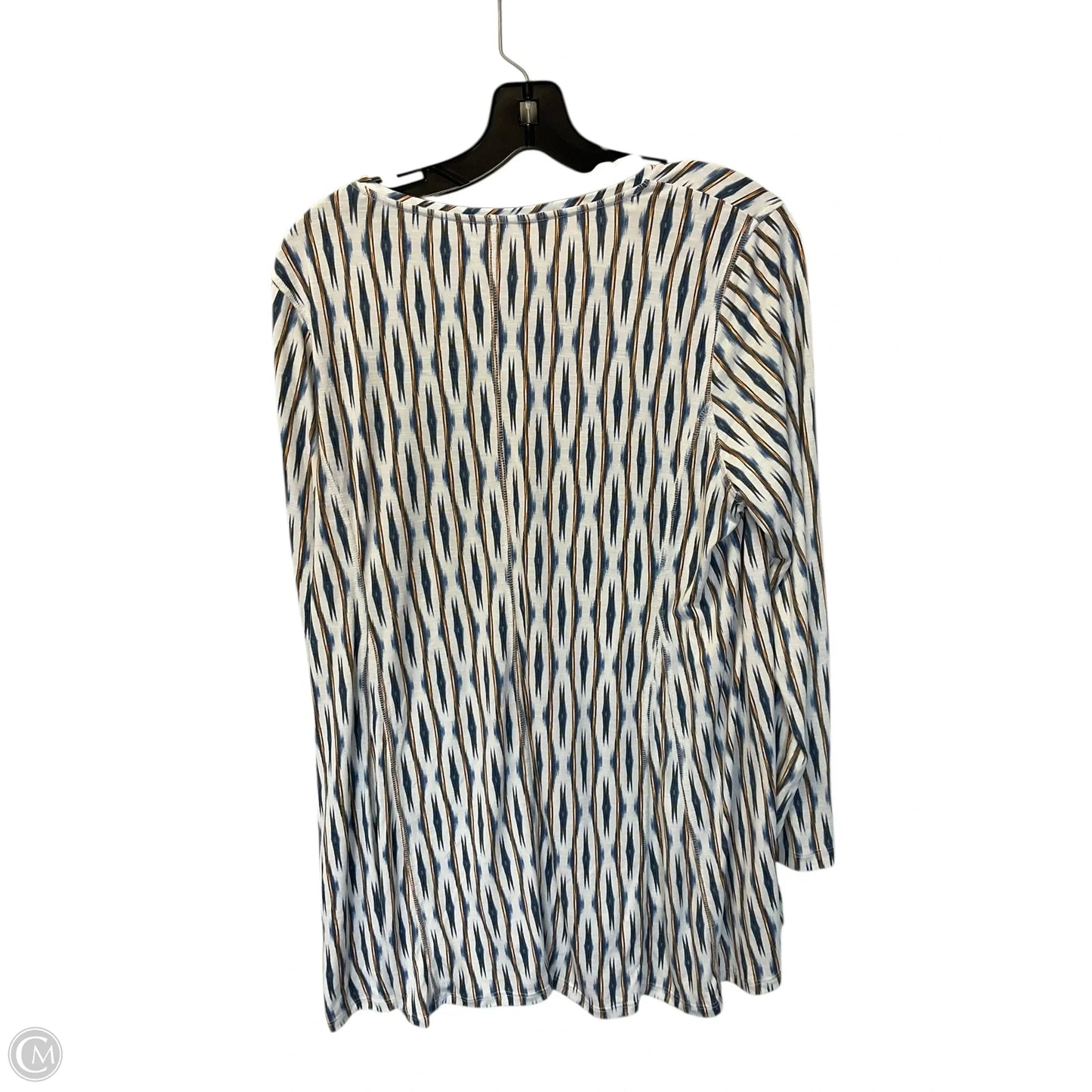 Top Long Sleeve By Chicos In Multi-colored, Size: M