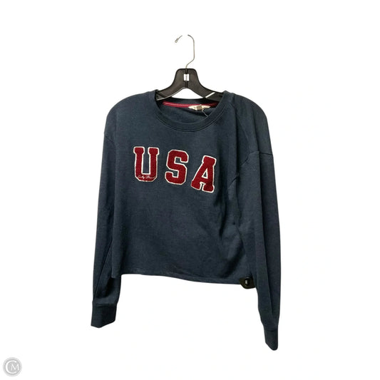 Top Long Sleeve By Lucky Brand In Blue, Size: M