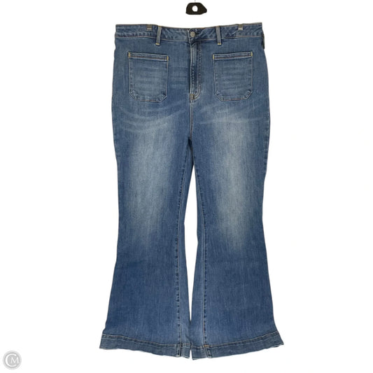 Jeans Flared By Risen In Blue Denim, Size: 3x