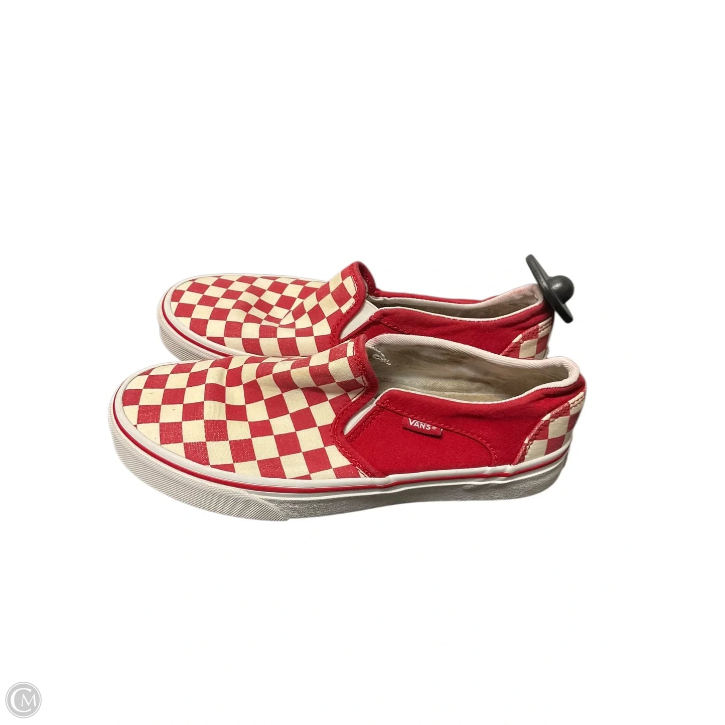 Shoes Flats By Vans In Checkered Pattern, Size: 6.5