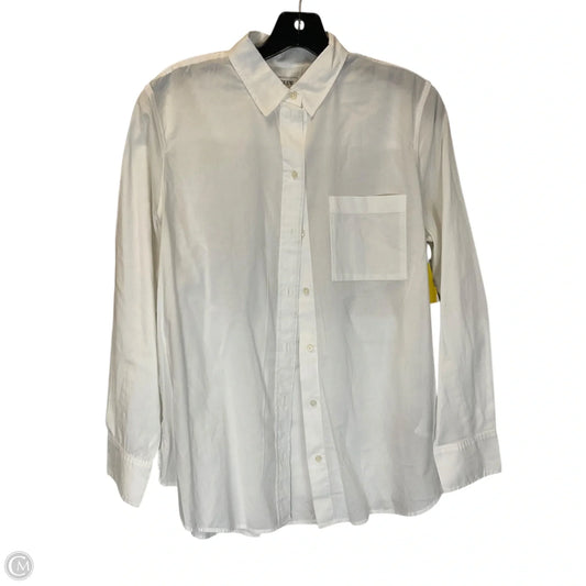 Top Long Sleeve Basic By J. Crew In White, Size: S