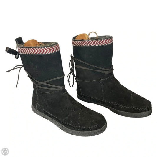Boots Ankle Flats By Toms In Black, Size: 6.5