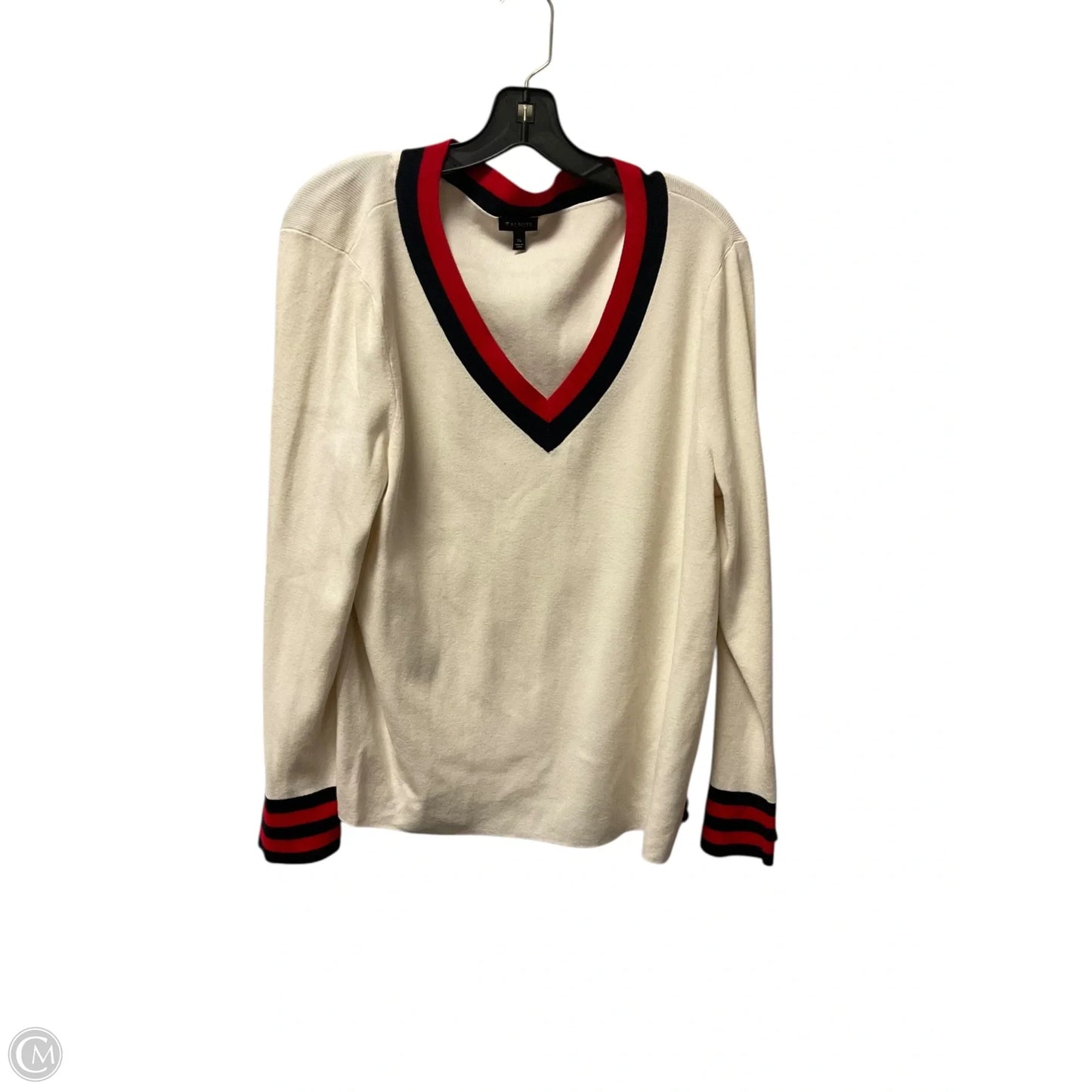 Top Long Sleeve By Talbots In Cream, Size: Xl