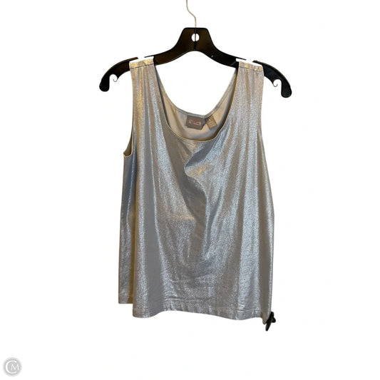 Top Sleeveless By Chicos In Grey, Size: S