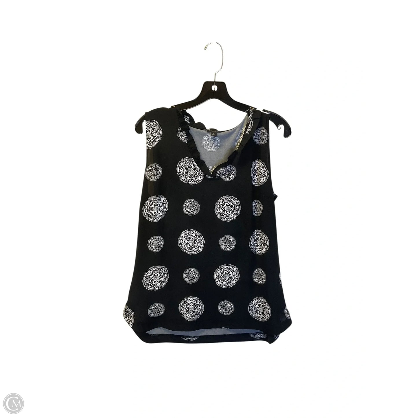 Top Sleeveless By Ann Taylor In Black, Size: M