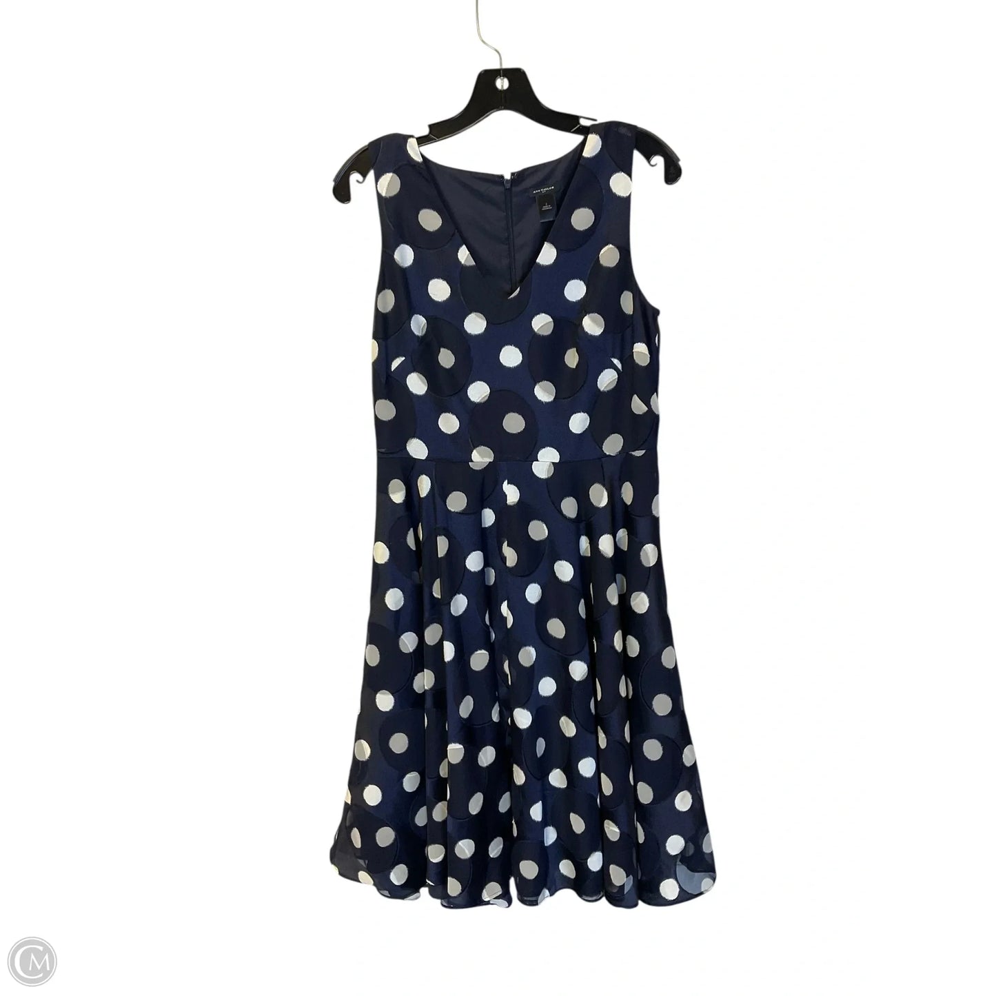 Dress Casual Midi By Ann Taylor In Polkadot Pattern, Size: 2