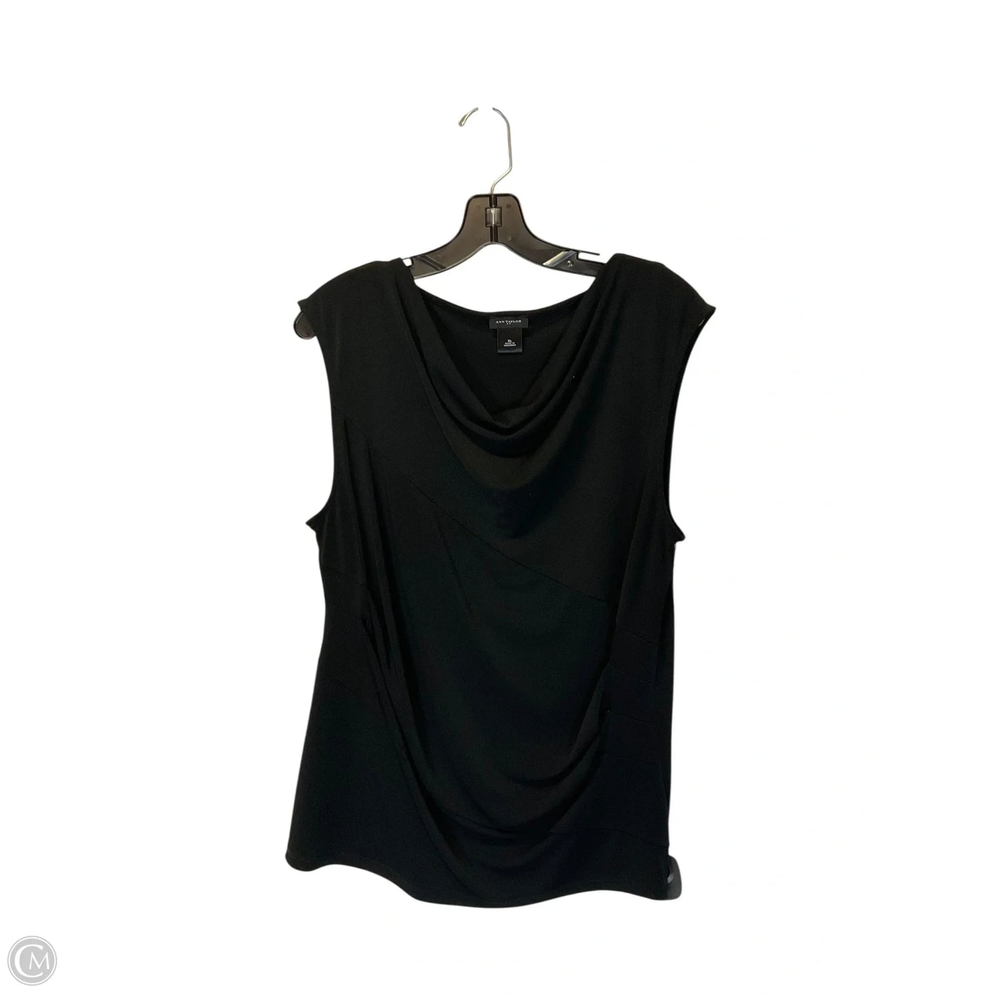 Top Sleeveless By Ann Taylor In Black, Size: Xl