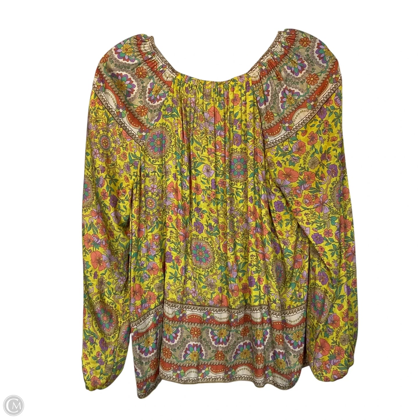 Top Long Sleeve By Current Air In Yellow, Size: Xs