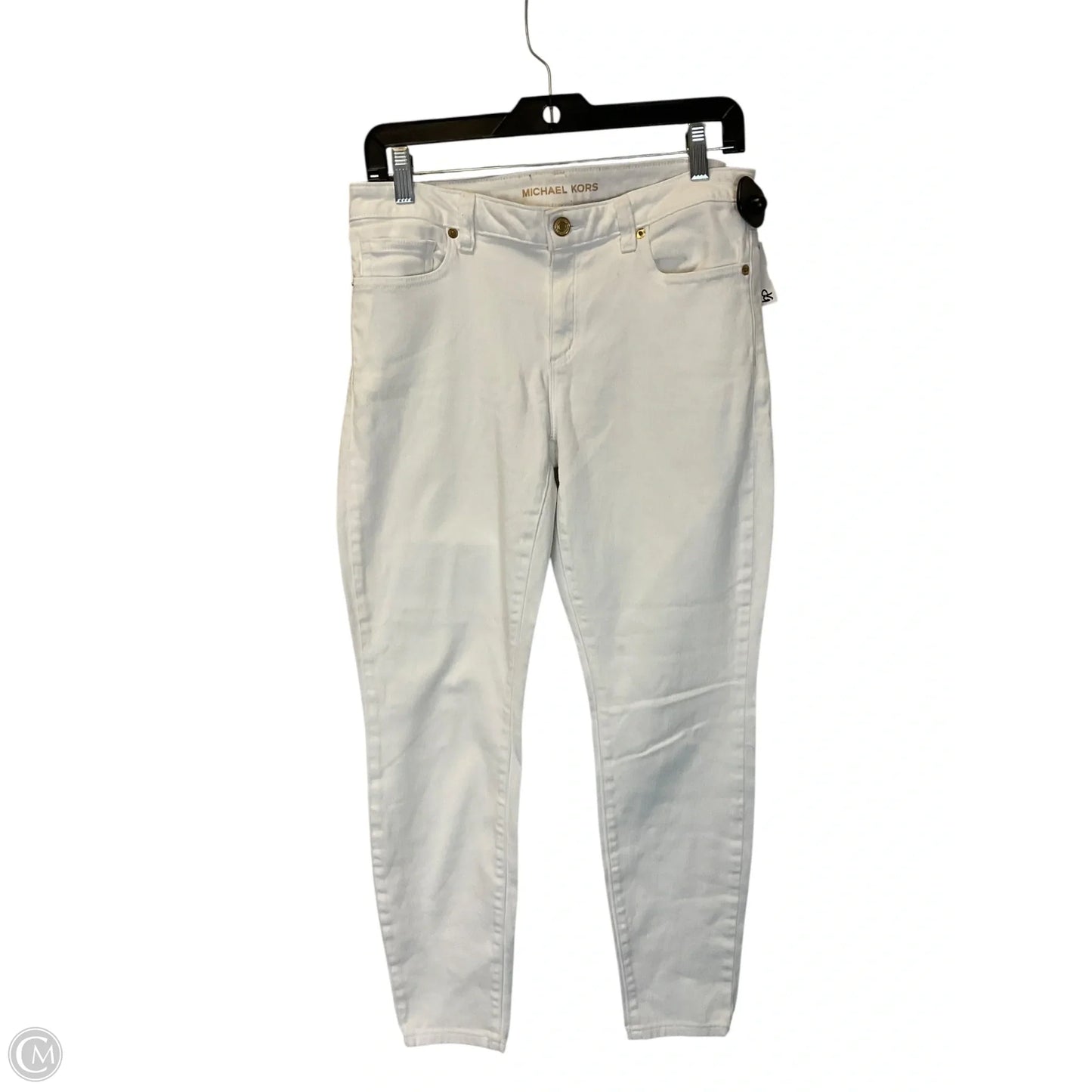 Jeans Skinny By Michael By Michael Kors In White Denim, Size: 6