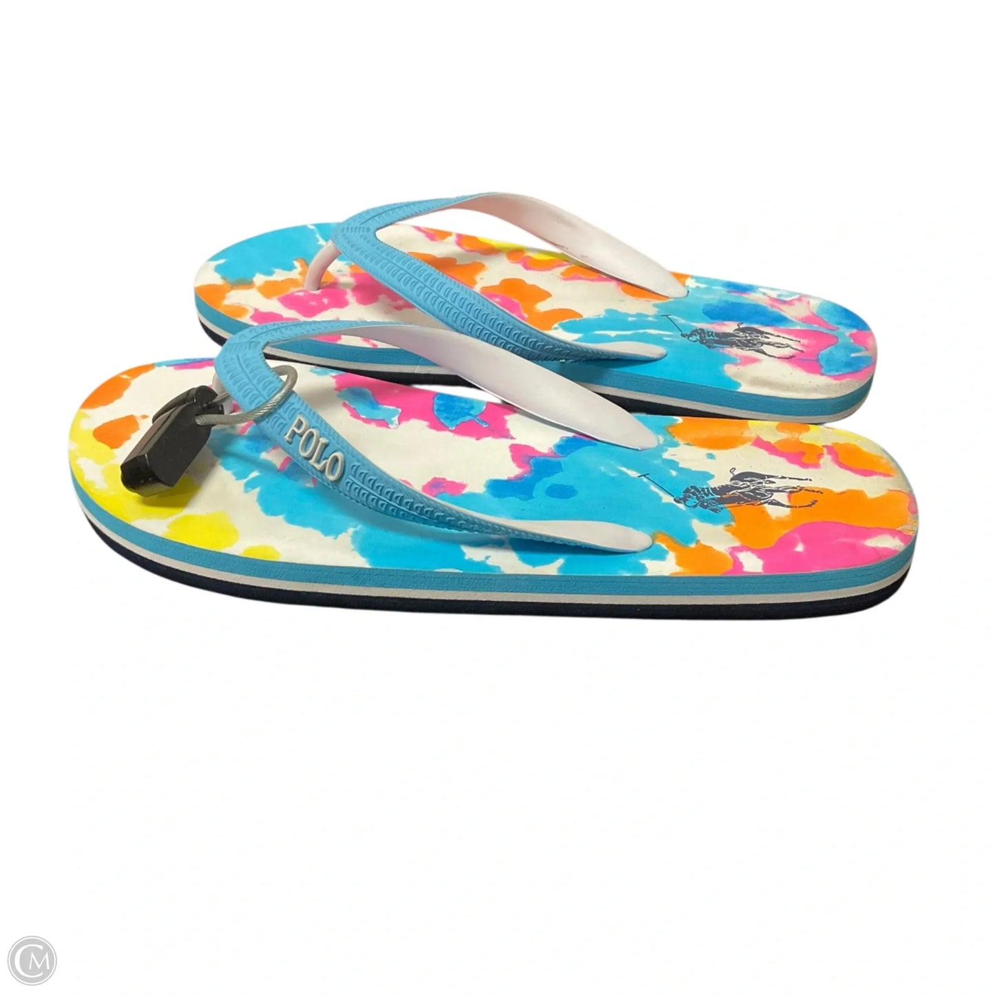 Sandals Flip Flops By Polo Ralph Lauren In Multi-colored, Size: 9