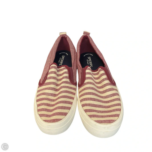 Shoes Sneakers By Sperry In Red, Size: 9.5