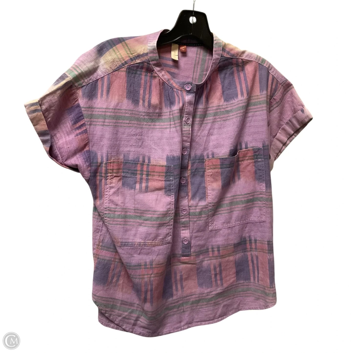 Top Short Sleeve By Pilcro In Purple, Size: M