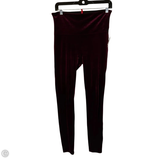 Pants Leggings By Spanx In Red, Size: L