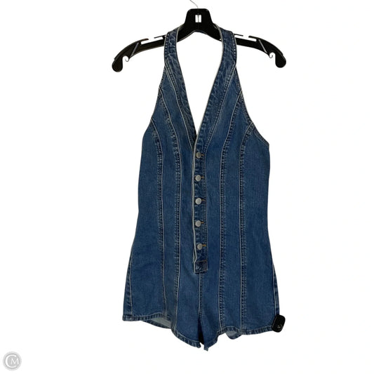 Shortalls By Universal Thread In Blue Denim, Size: 2