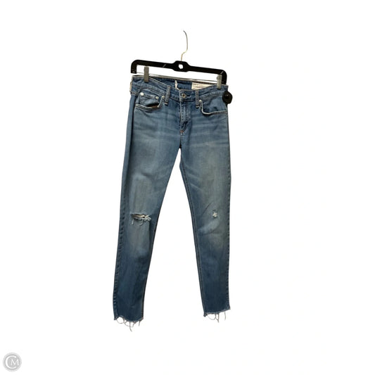 Jeans Boyfriend By Rag And Bone In Blue Denim, Size: 0