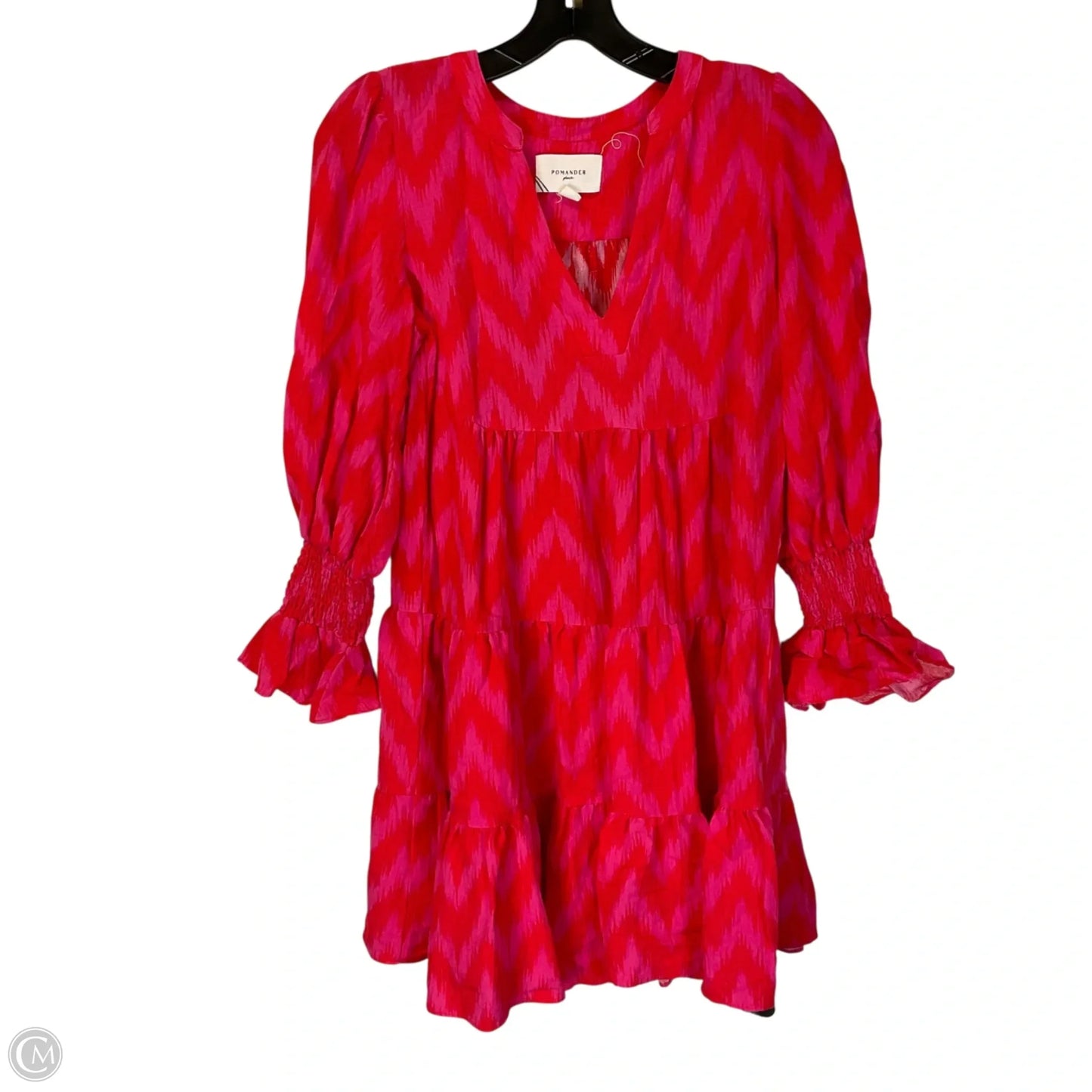 Top Long Sleeve By Pomander Place In Pink & Red, Size: Xs