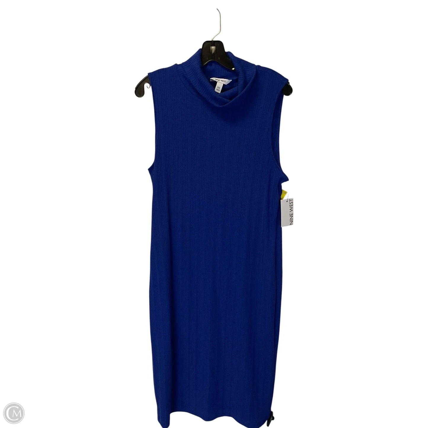 Dress Casual Maxi By Nine West In Blue, Size: Xxl