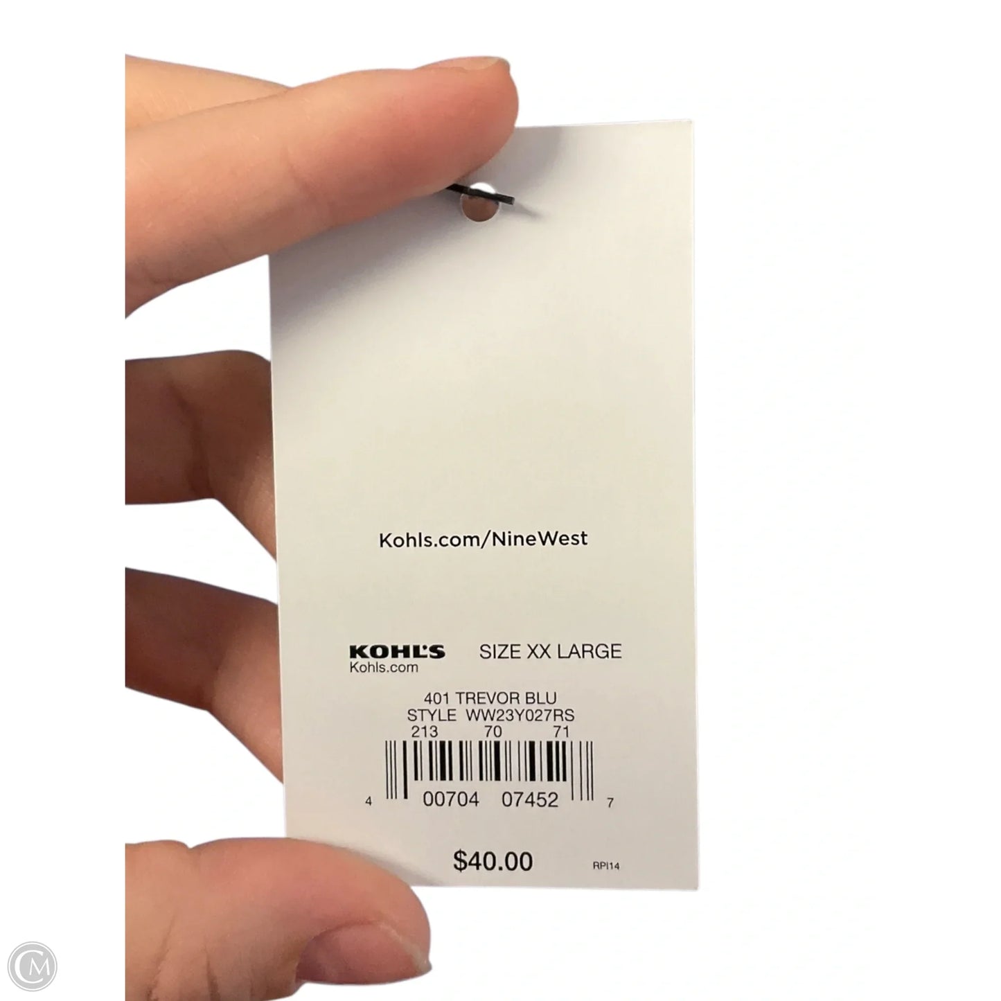 Dress Casual Maxi By Nine West In Blue, Size: Xxl