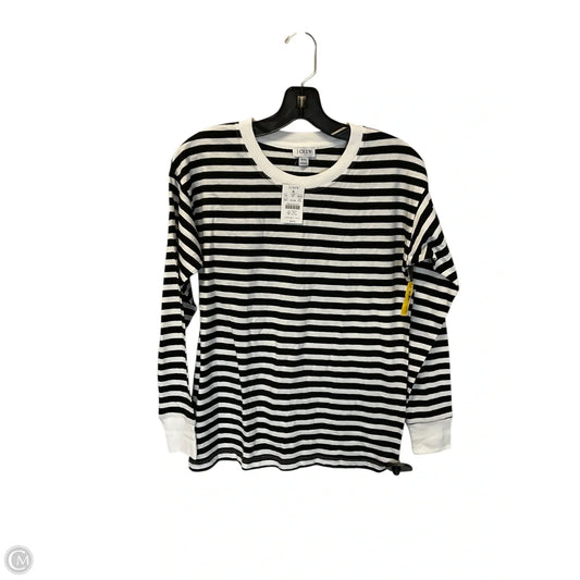 Top Long Sleeve By J. Crew In Striped Pattern, Size: Xxs