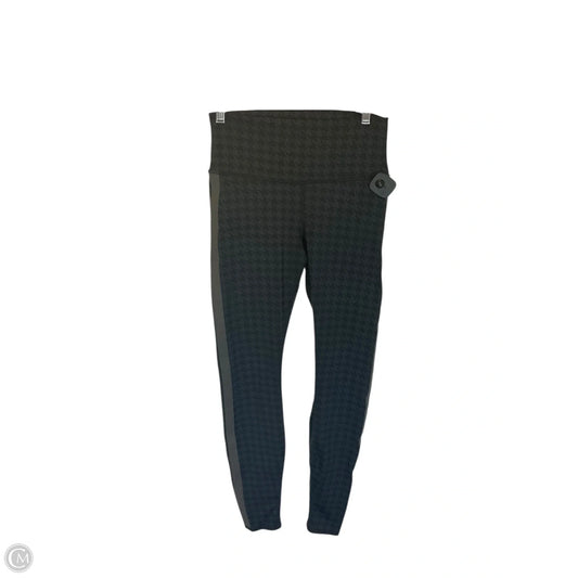 Athletic Leggings By Alo In Black & Grey, Size: M