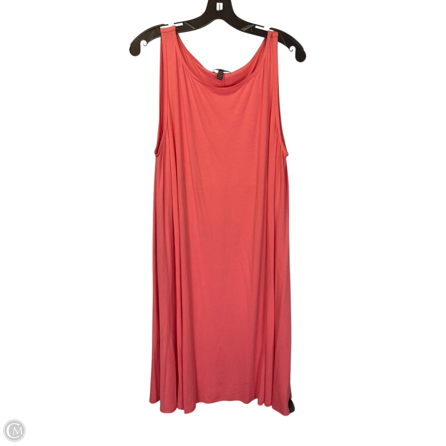 Dress Casual Midi By Eileen Fisher In Peach, Size: Xl