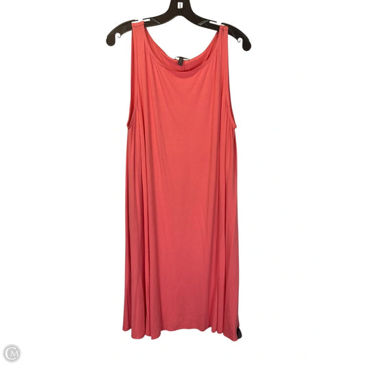 Dress Casual Midi By Eileen Fisher In Peach, Size: Xl