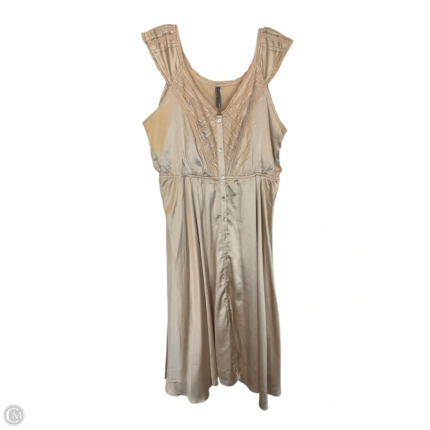 Dress Casual Maxi By Anthropologie In Beige, Size: Xl
