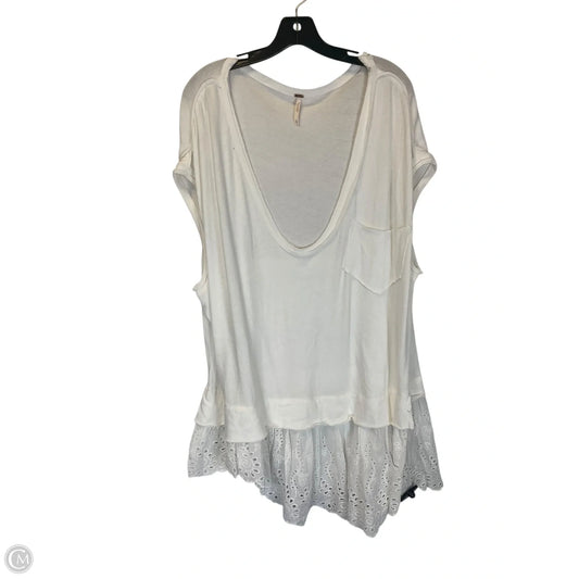 Top Short Sleeve By Free People In White, Size: M