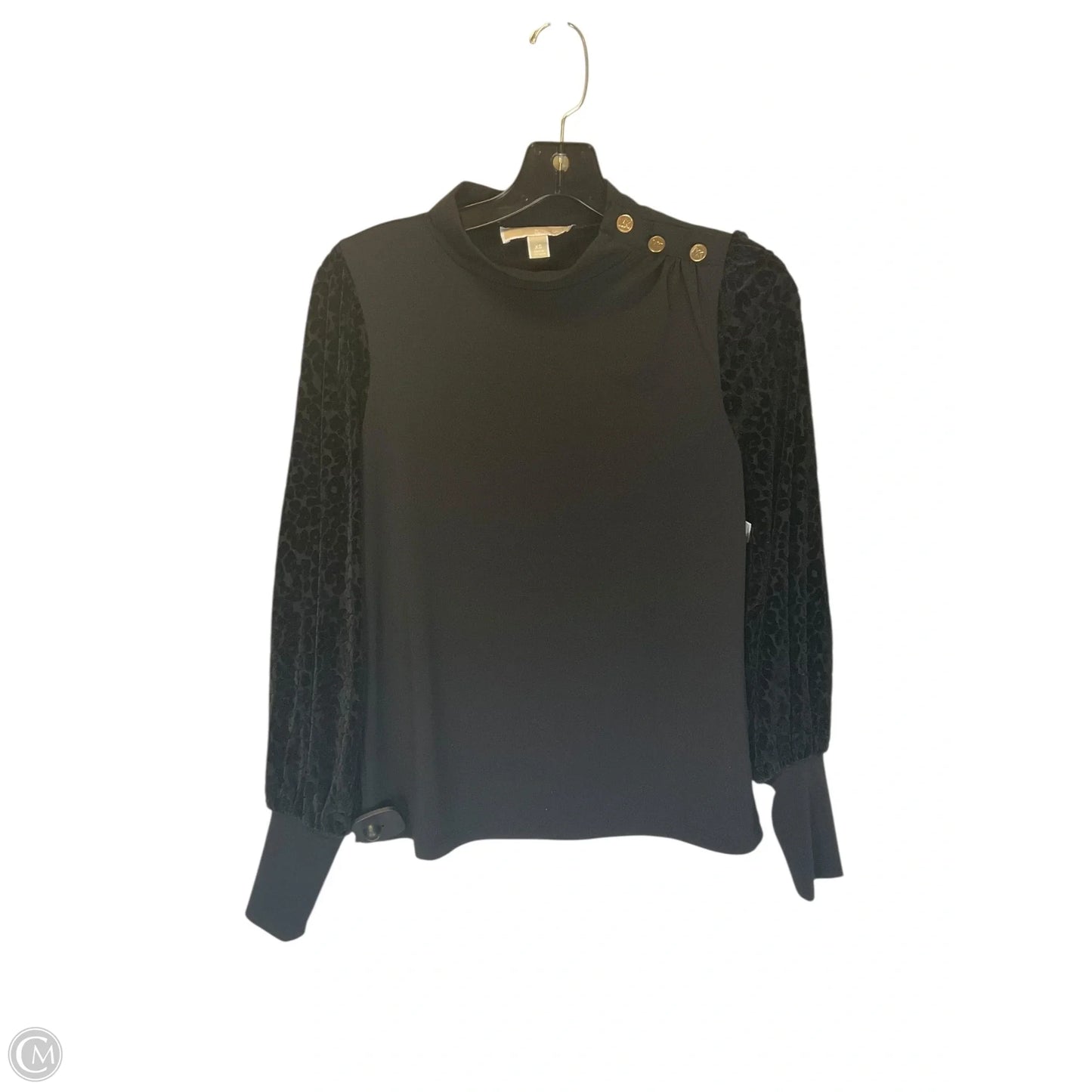 Top Long Sleeve By Michael By Michael Kors In Black, Size: Xs